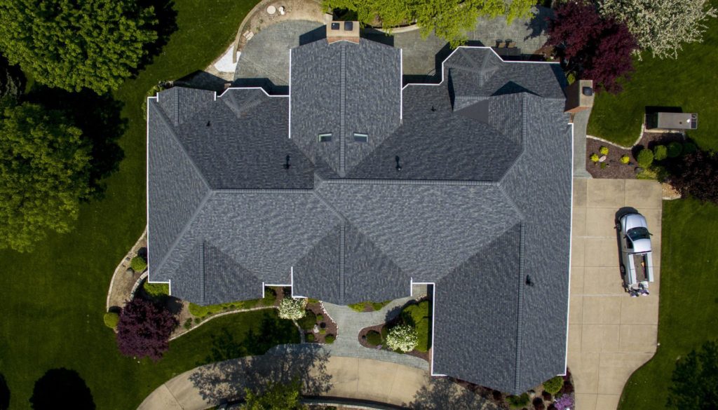 Resources - Overhead picture of house with new shingles